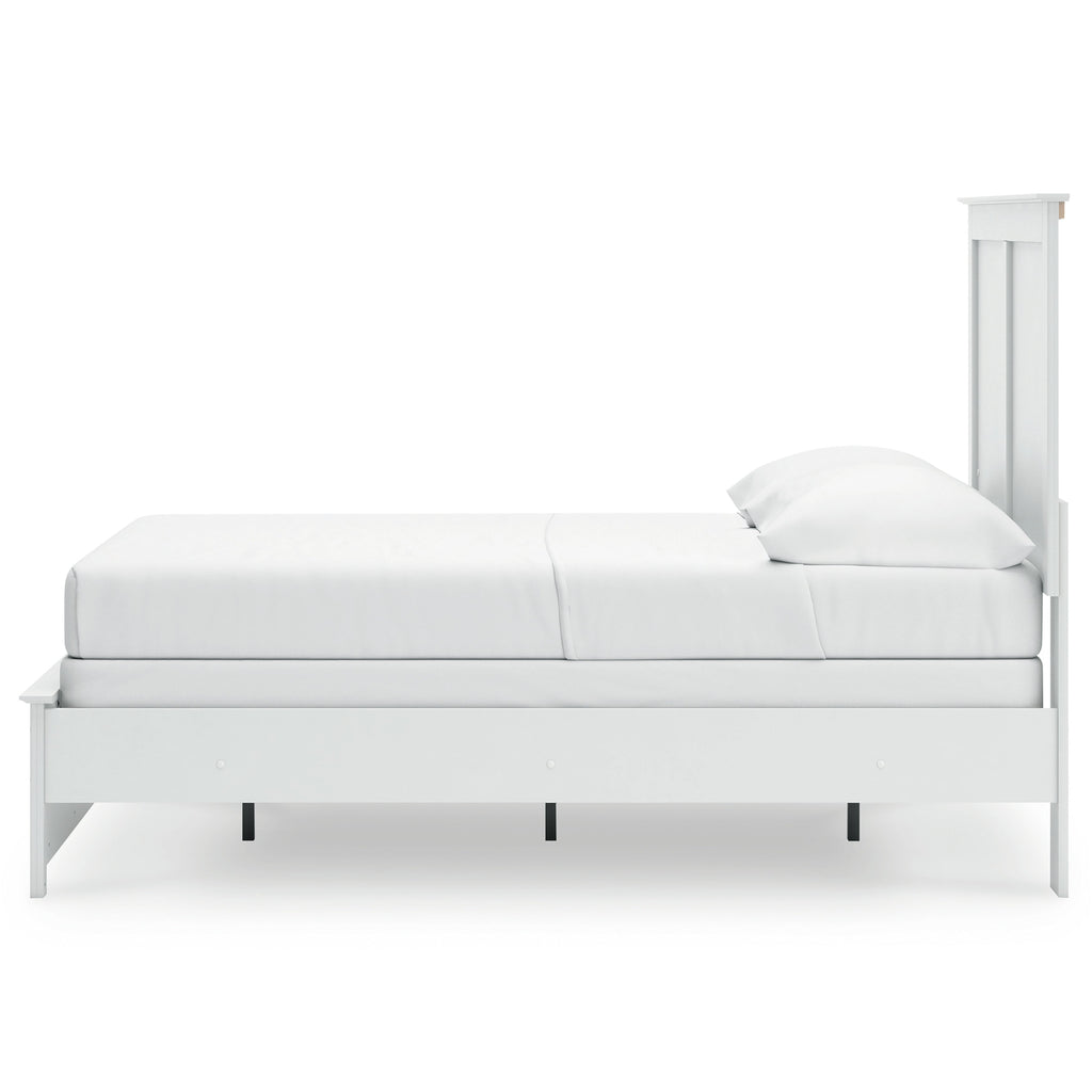 Bostwick Shoals Full Panel Bed, Dresser, Mirror and 2 Nightstands, White