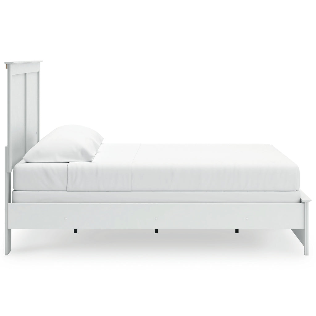 Bostwick Shoals White King Panel Bed, Chest and 2 Nightstands