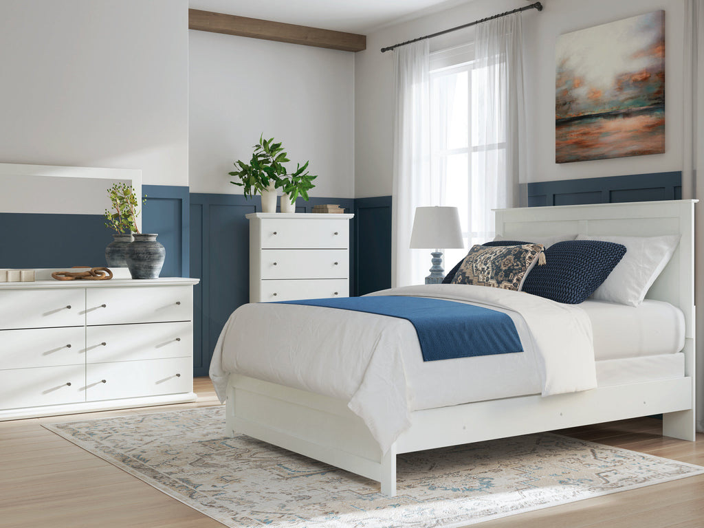 Bostwick Shoals Queen Panel Bed, White
