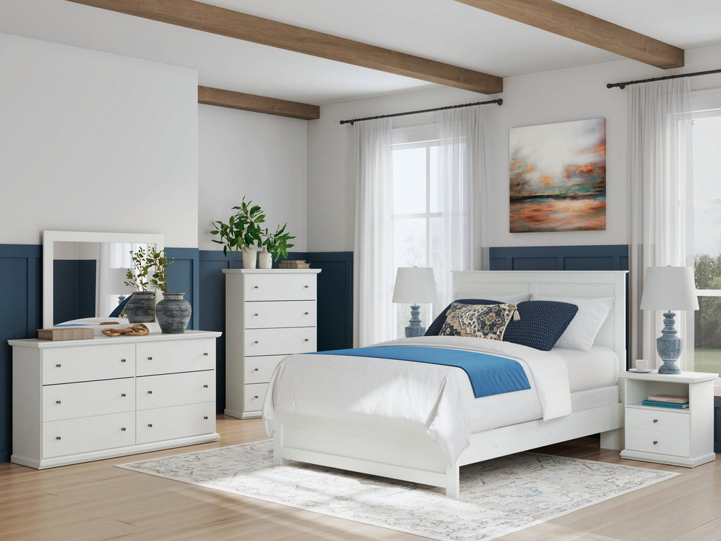 Bostwick Shoals Queen Panel Bed, White
