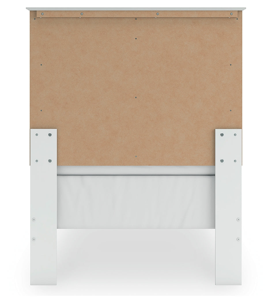Bostwick Shoals Twin Panel Bed, Dresser, Mirror and Nightstand, White