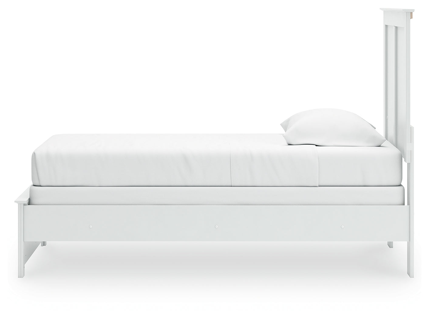 Bostwick Shoals Twin Panel Bed, Dresser, Mirror, Chest and 2 Nightstands, White