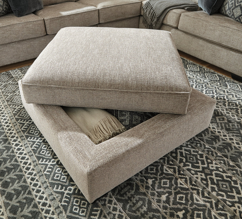 Bovarian Stone 3-Piece Sectional and Ottoman