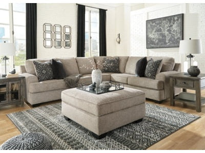 Bovarian Stone 3-Piece Sectional with Ottoman