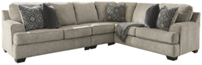 Bovarian Stone 3-Piece Sectional with Ottoman