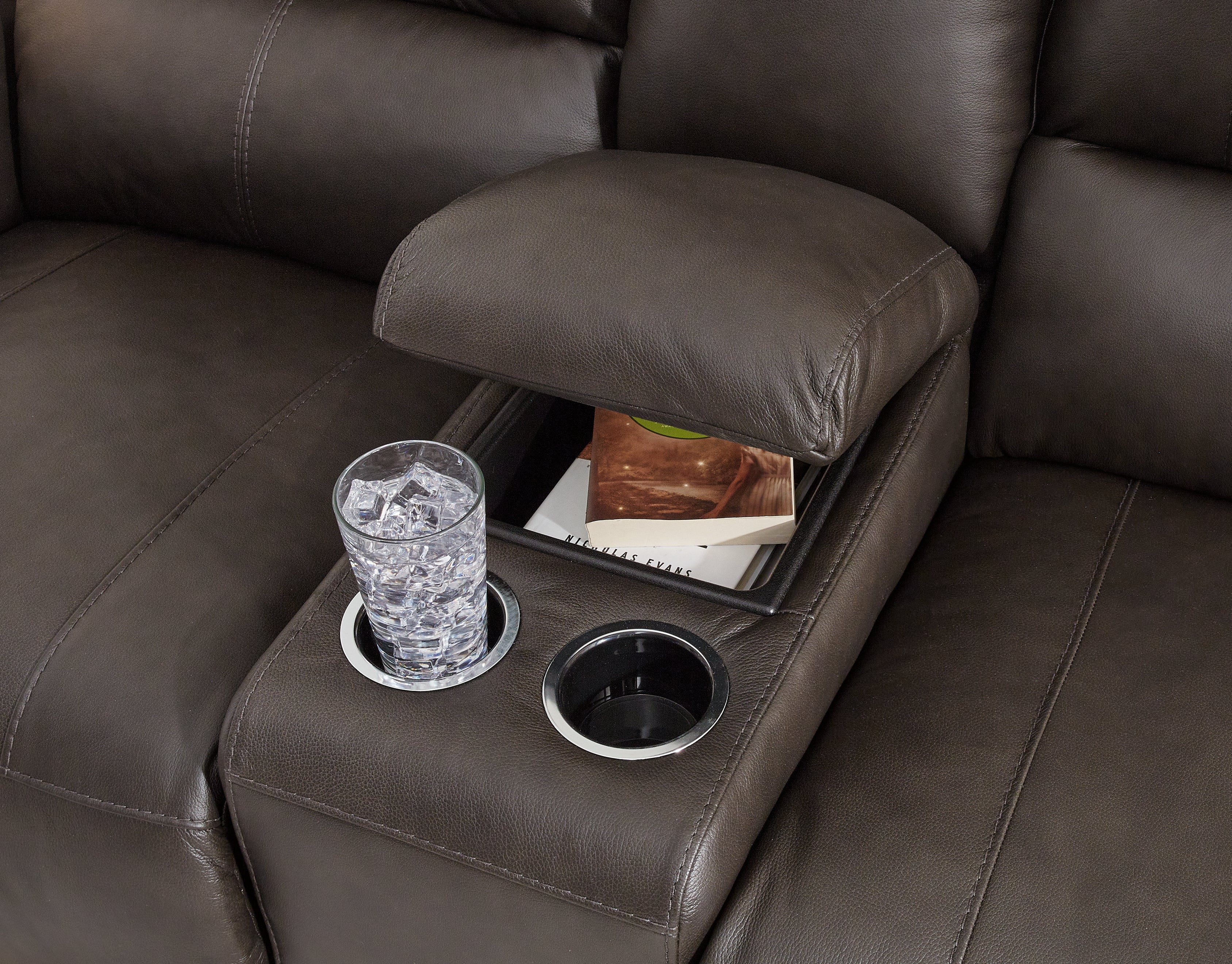 Boxmere Storm Power Loveseat w/Console
