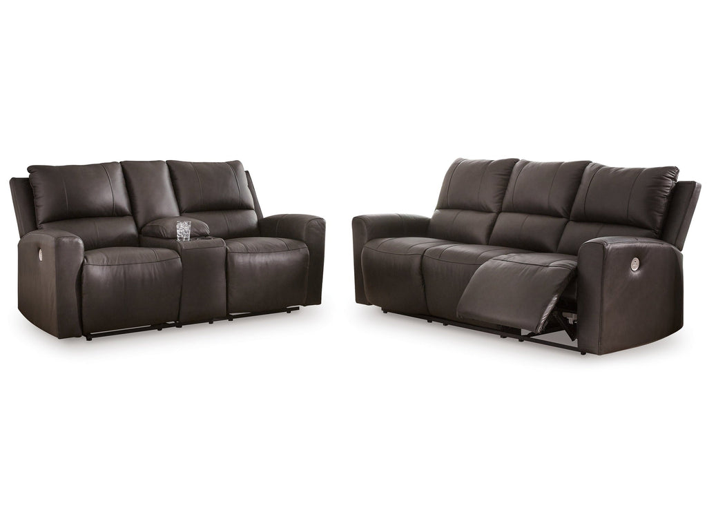 Boxmere Storm Power Reclining Sofa and Loveseat