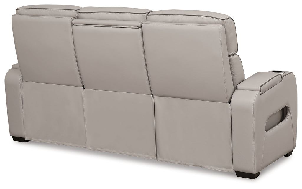 Boyington Gray Power Reclining Sofa, Loveseat and Recliner