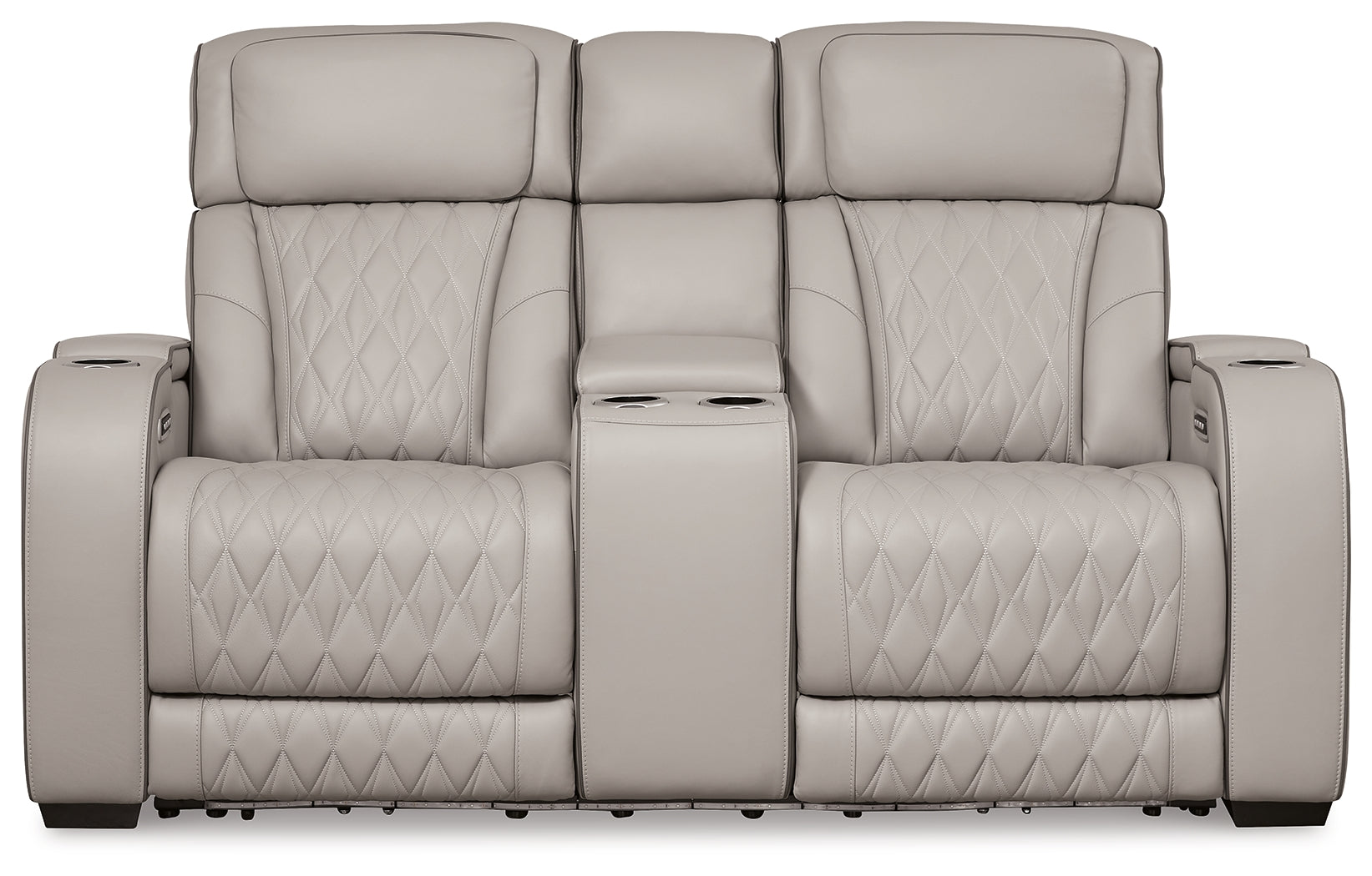 Boyington Gray Power Reclining Sofa, Loveseat and Recliner