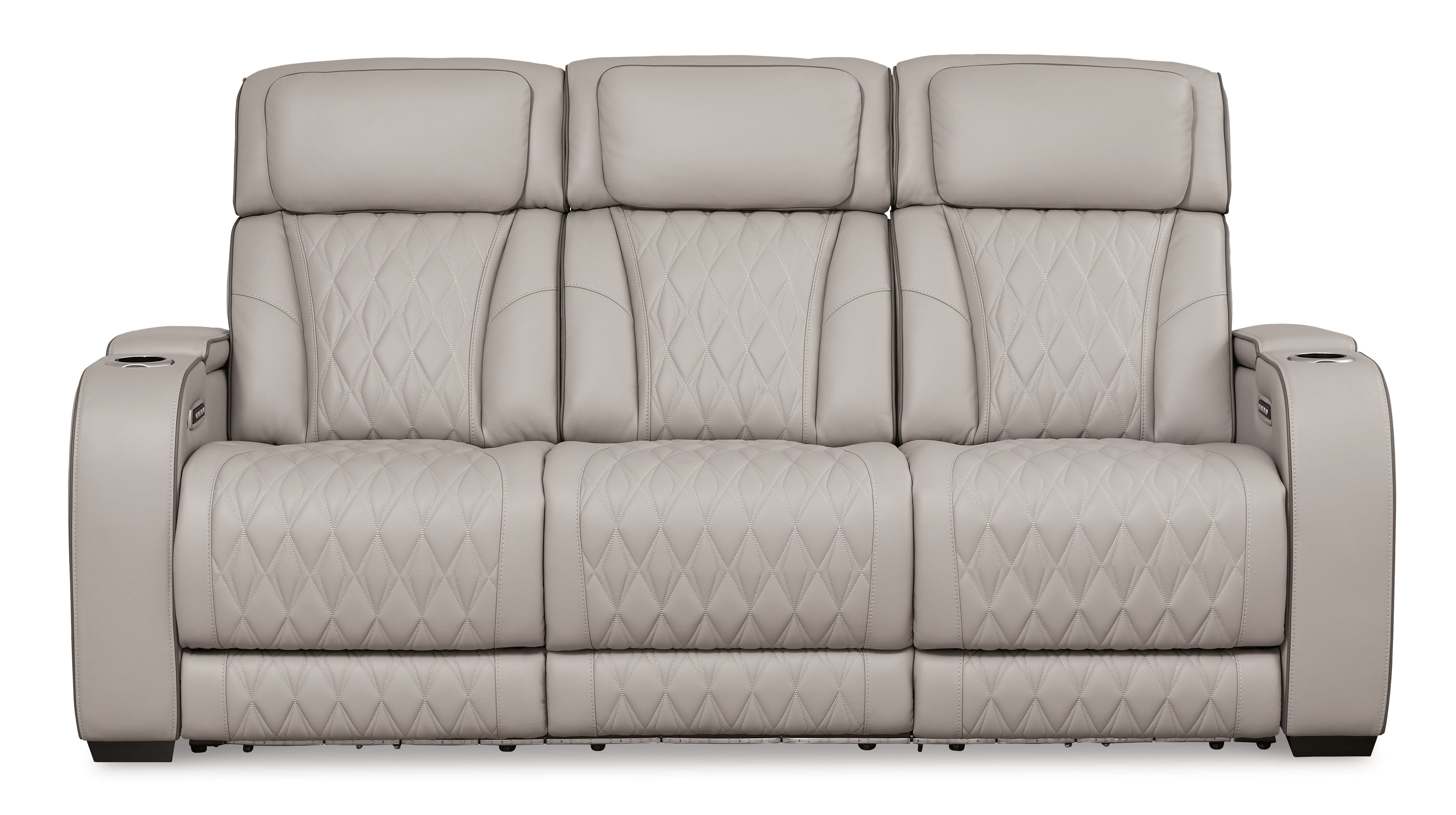 Boyington Gray Power Reclining Sofa