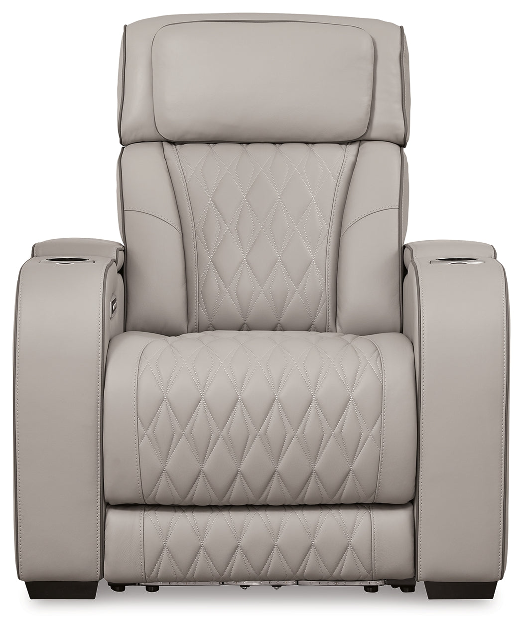 Boyington Gray Power Reclining Sofa and Recliner