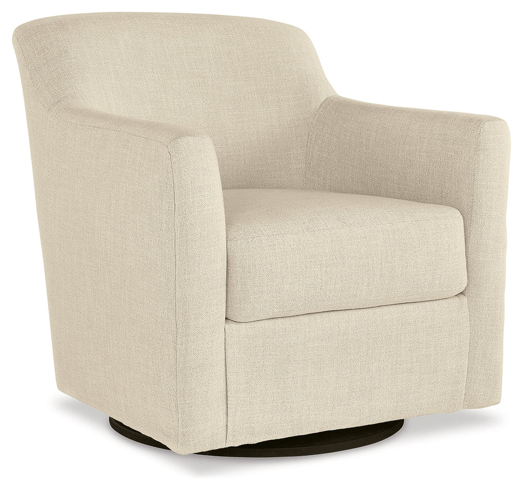 Bradney Linen Swivel Accent Chair