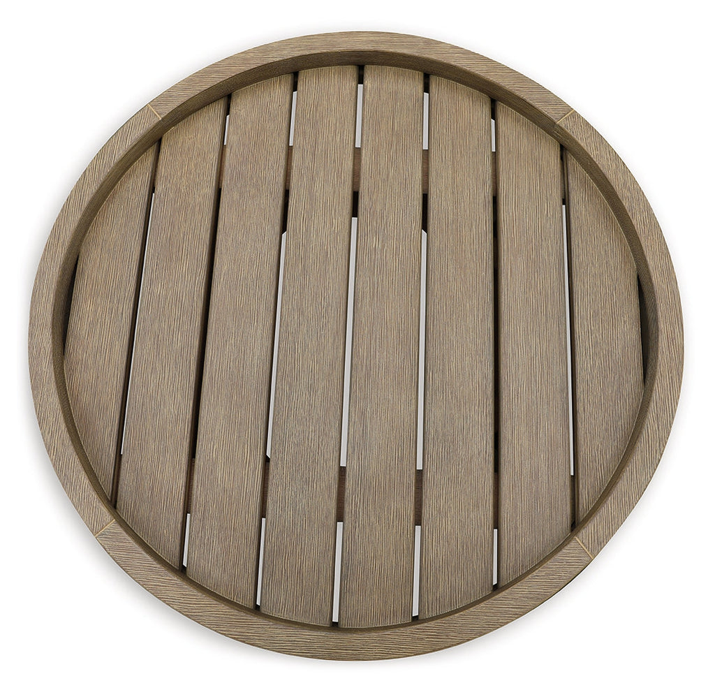 Bradstreet Bay Beige Outdoor End Table