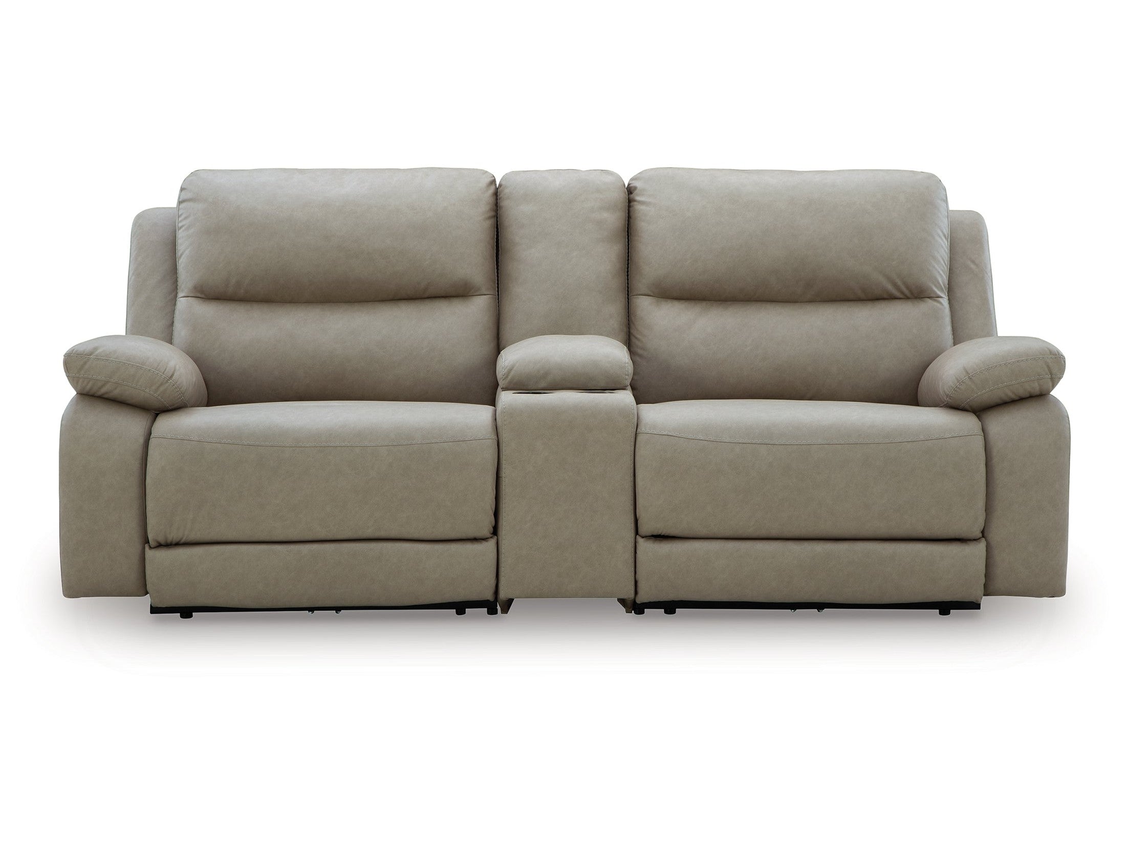 Brannigan Pebble 3 Pc Dual Power Reclining Modular Loveseat