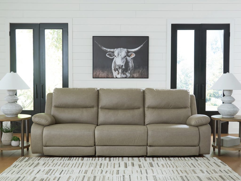 Brannigan Pebble 3-Piece Dual Power Reclining Modular Sectional