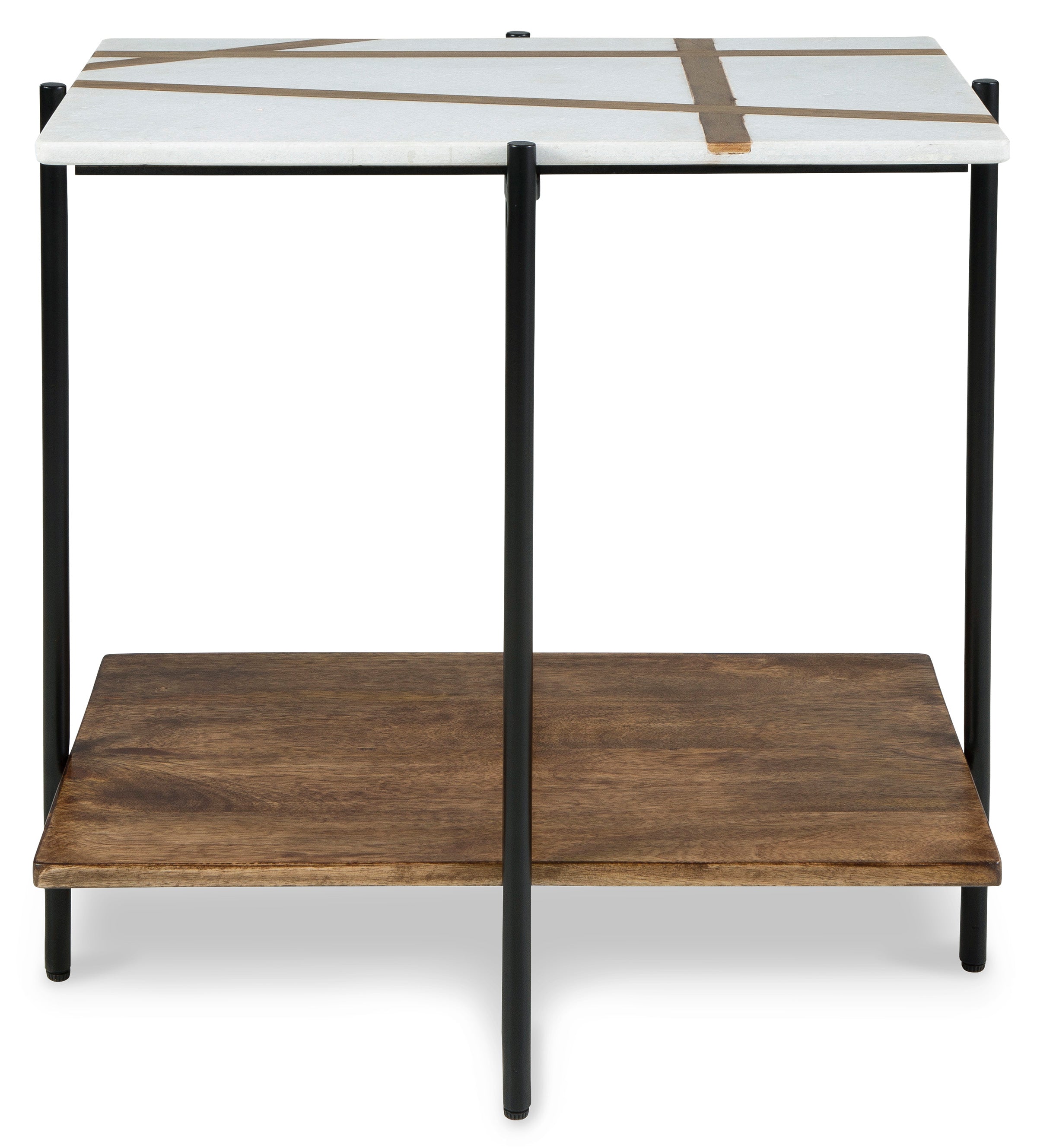 Braxmore White/Light Brown Accent Table