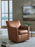 Braydunn Caramel Swivel Glider Accent Chair