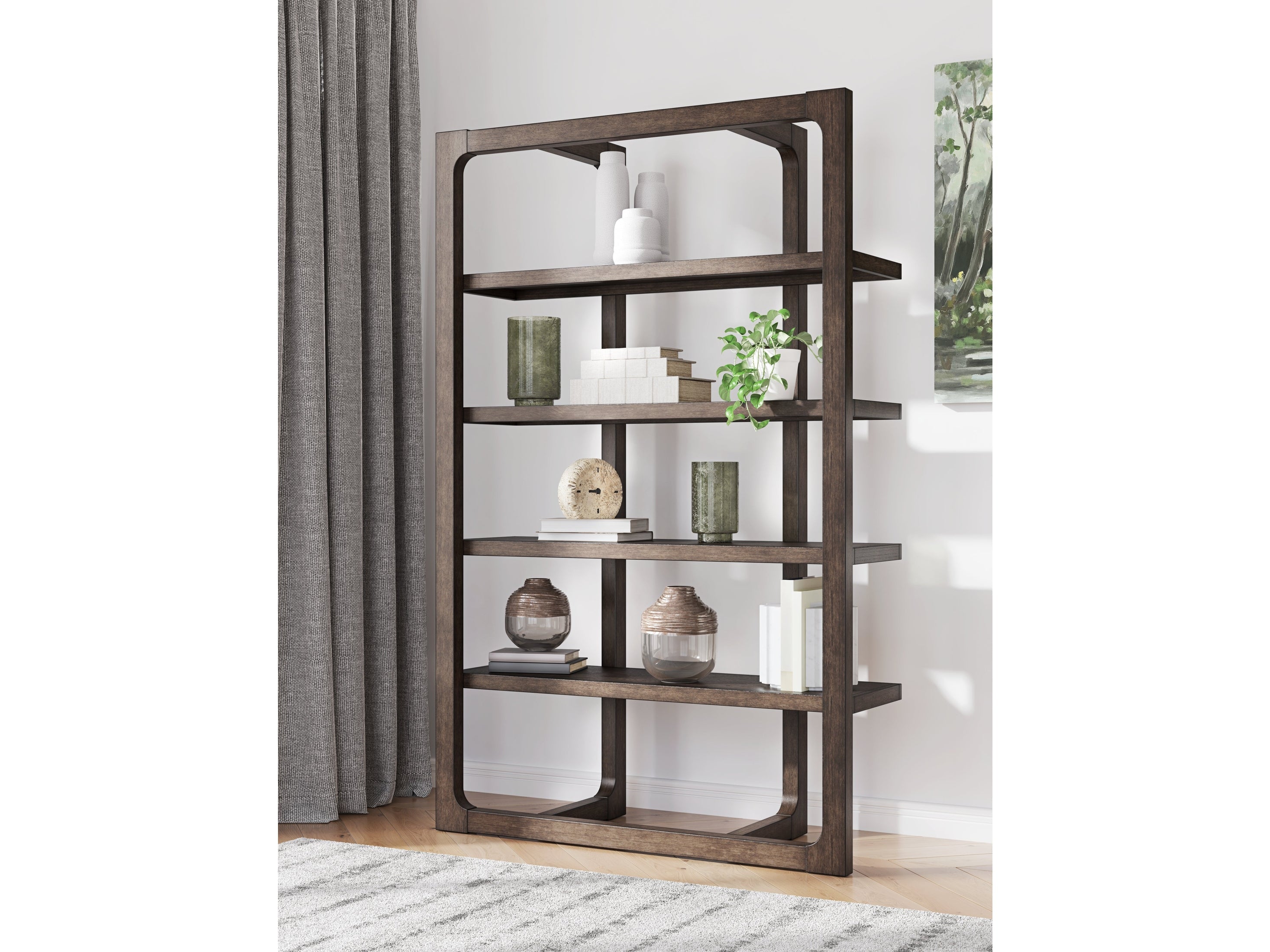 Breckington Dark Brown Bookcase