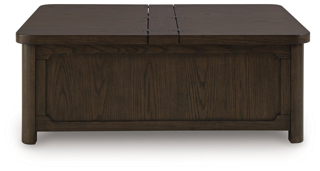 Breckington Dark Brown Cocktail Table with Storage