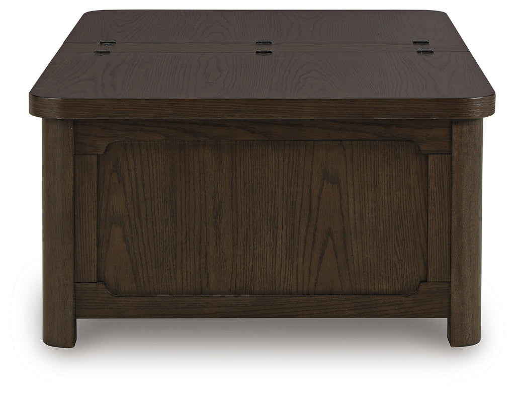 Breckington Dark Brown Cocktail Table with Storage