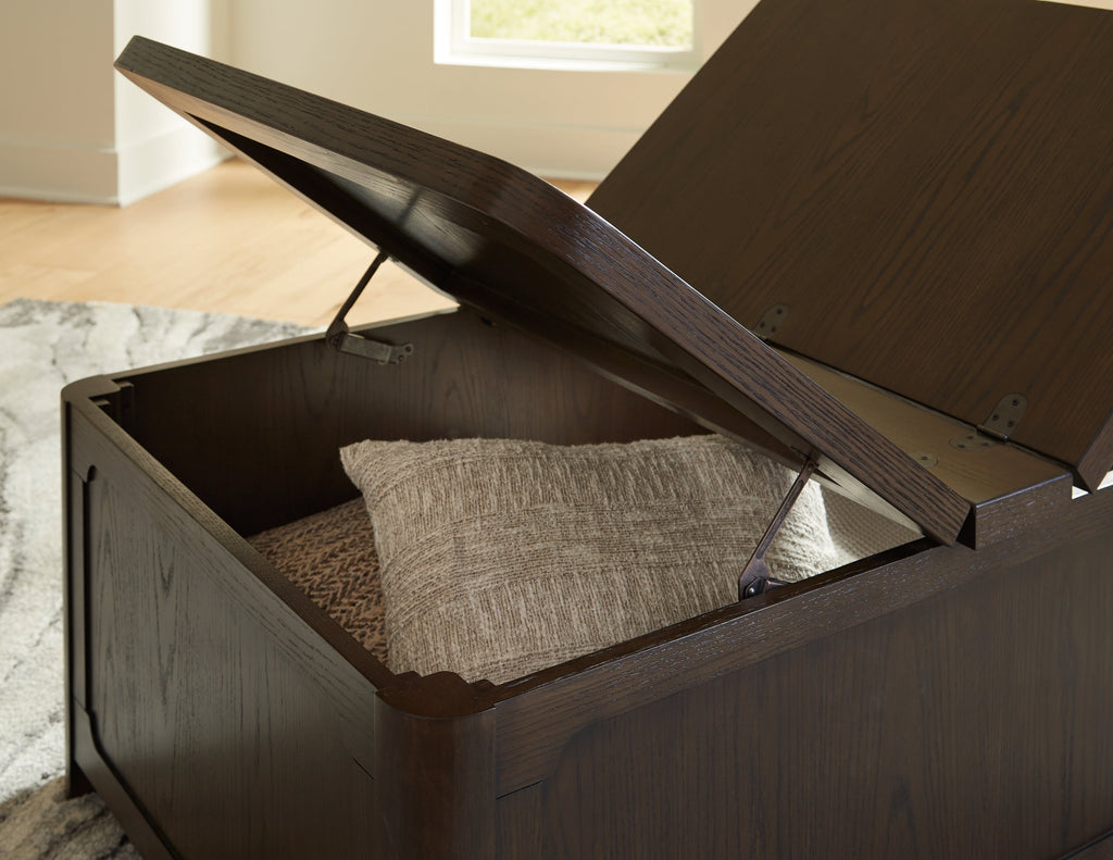 Breckington Dark Brown Cocktail Table with Storage