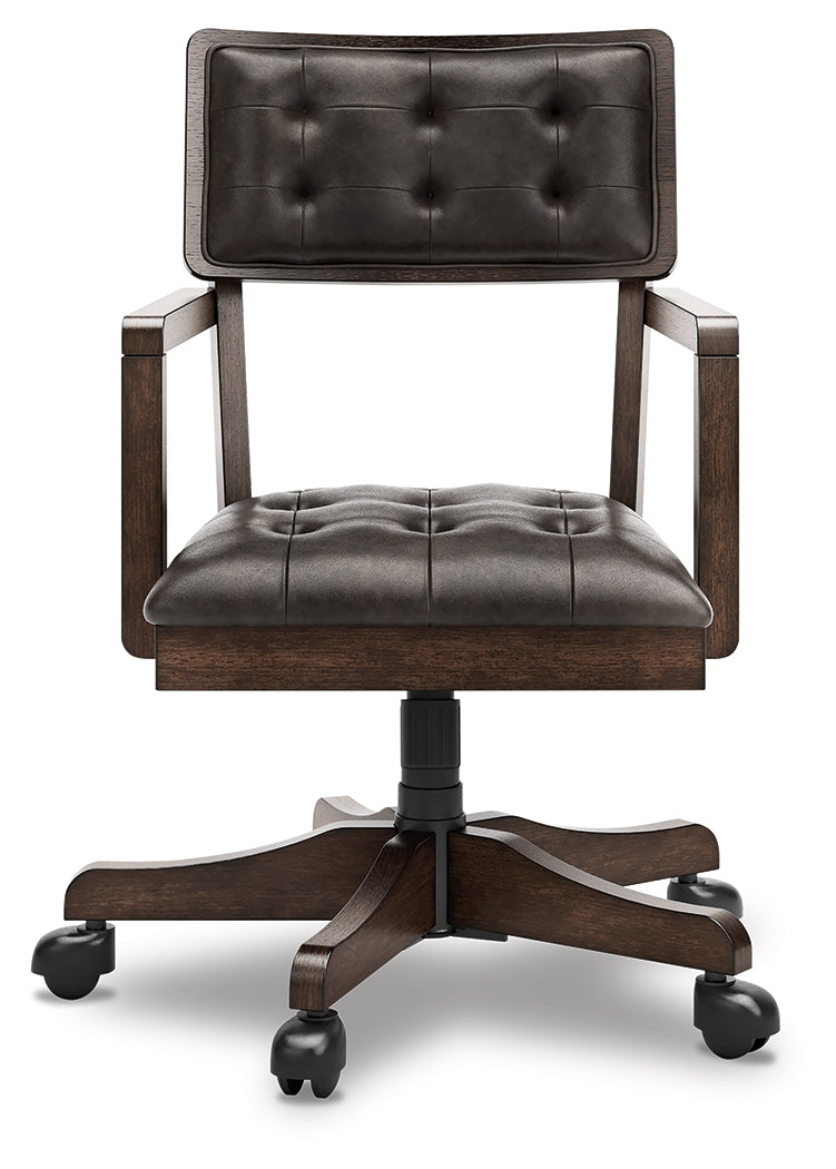 Breckington Dark Brown Home Office Desk Chair
