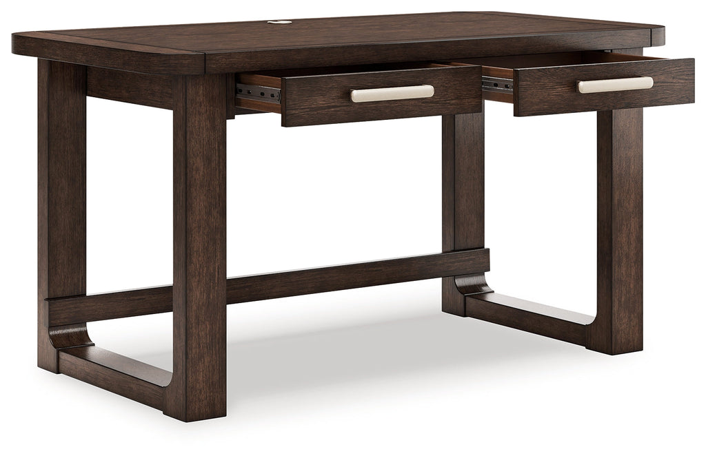 Breckington Dark Brown Home Office Desk