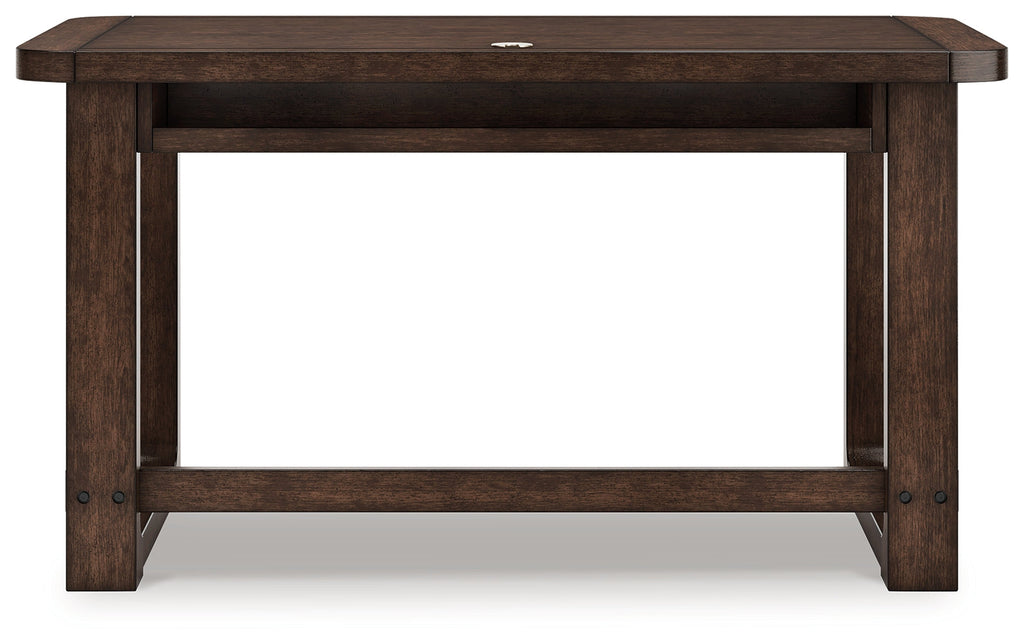 Breckington Dark Brown Home Office Desk
