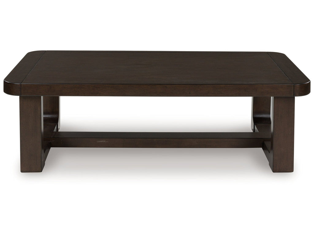 Breckington Dark Brown Rectangular Cocktail Table