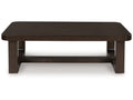 Breckington Dark Brown Rectangular Cocktail Table