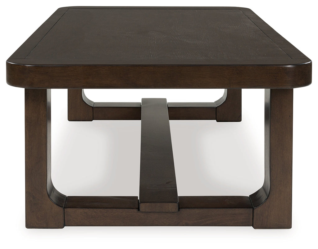 Breckington Dark Brown Rectangular Cocktail Table