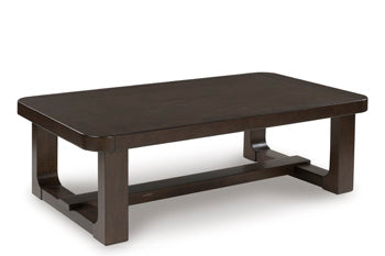 Breckington Dark Brown Rectangular Cocktail Table
