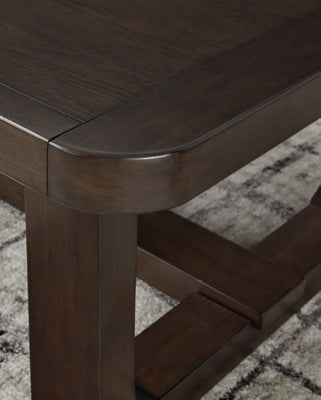Breckington Dark Brown Rectangular Cocktail Table