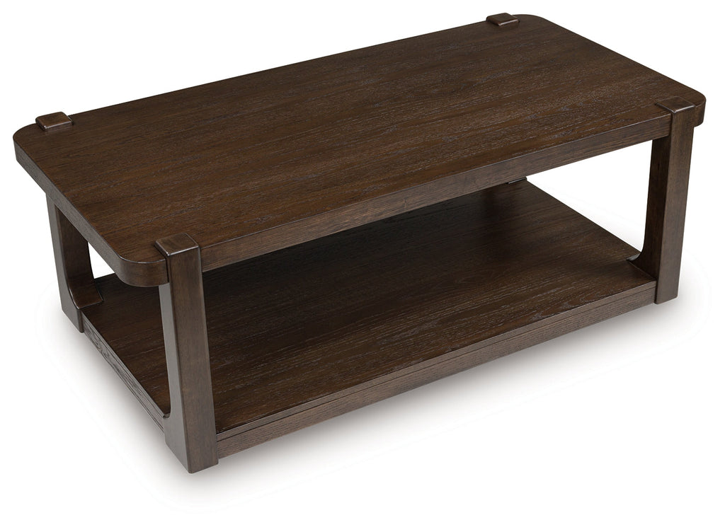 Breckington Dark Brown Rectangular Cocktail Table