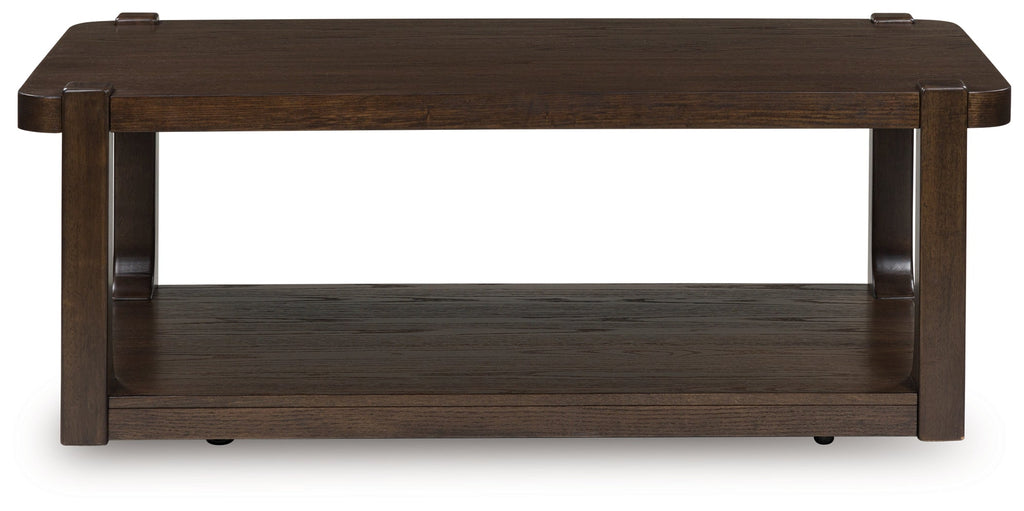 Breckington Dark Brown Rectangular Cocktail Table