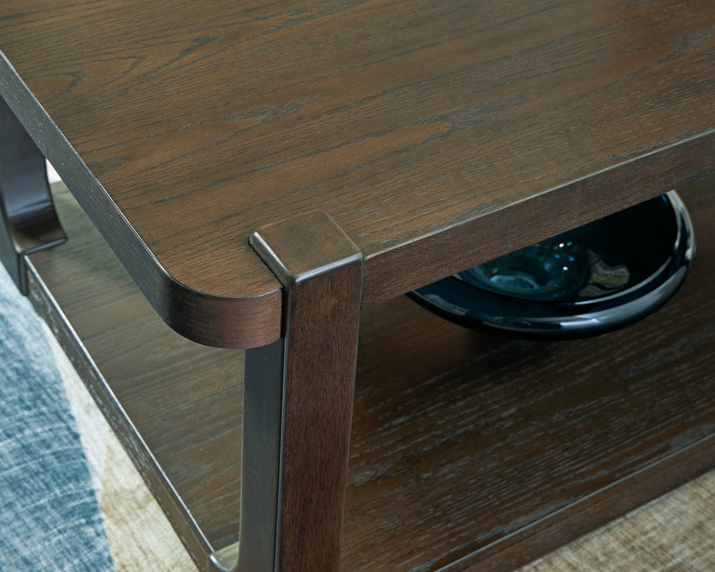 Breckington Dark Brown Rectangular Cocktail Table