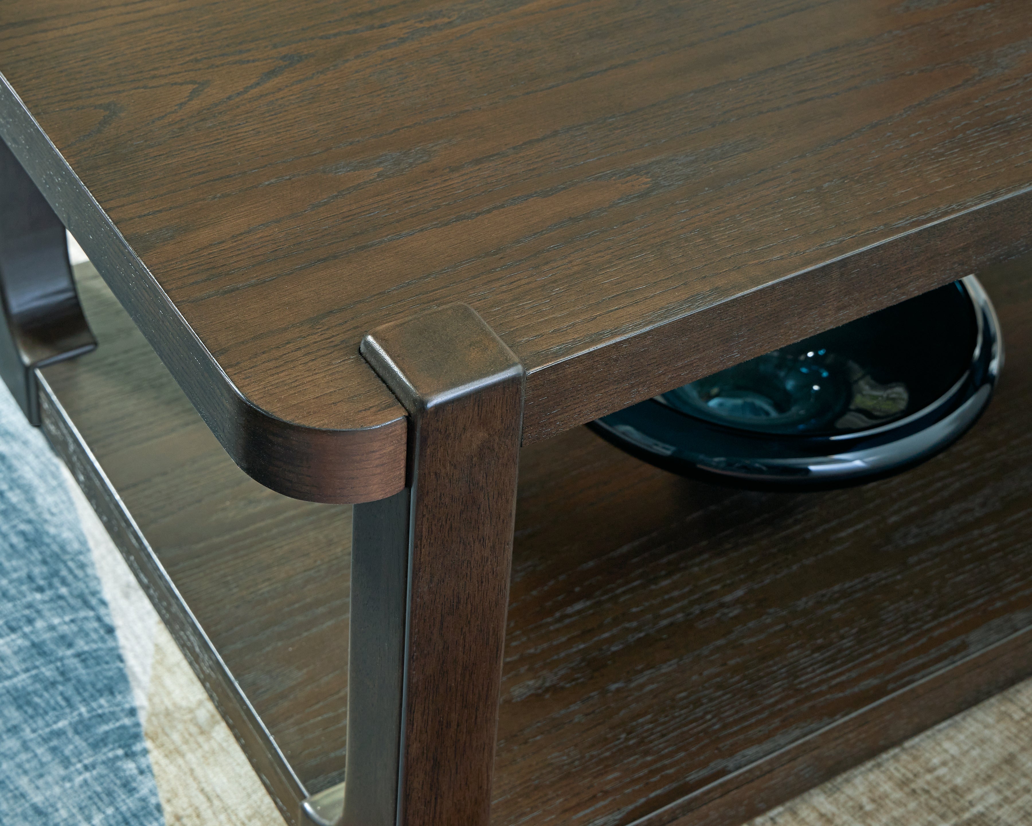 Breckington Dark Brown Rectangular Cocktail Table