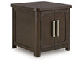 Breckington Dark Brown Rectangular End Table