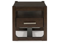 Breckington Dark Brown Square End Table