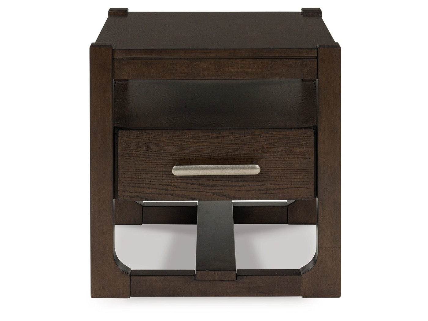 Breckington Dark Brown Square End Table