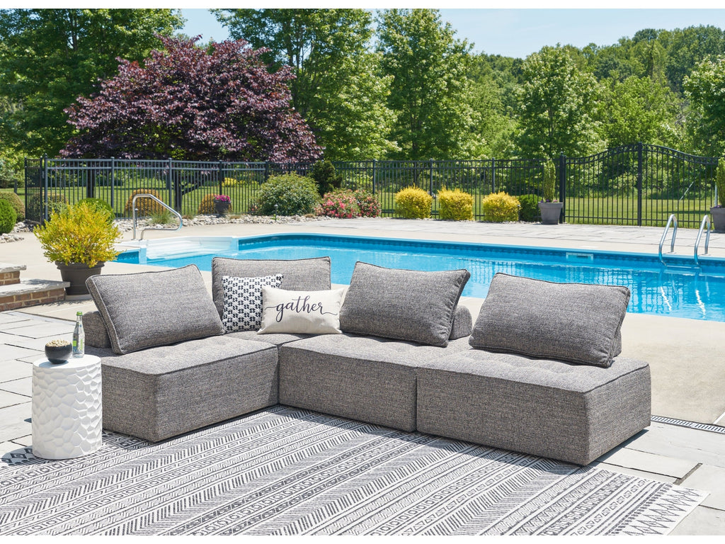 Bree Zee Brown 4-Piece Outdoor Sectional