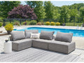 Bree Zee Brown 4-Piece Outdoor Sectional