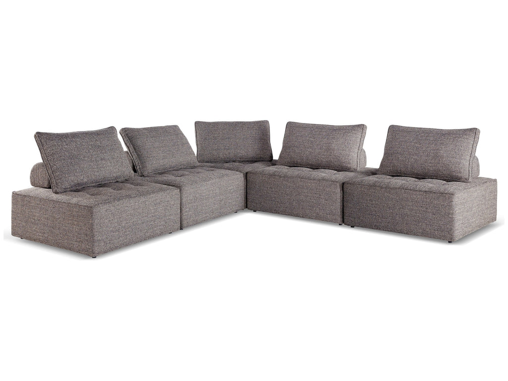Bree Zee Brown 5-Piece Outdoor Modular Seating