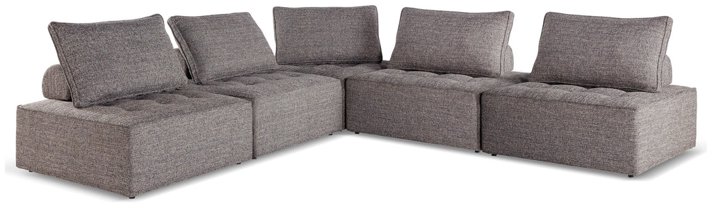 Bree Zee Brown 5-Piece Outdoor Modular Seating