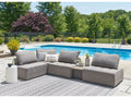 Bree Zee Brown 5-Piece Outdoor Sectional