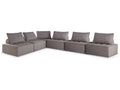 Bree Zee Brown 6-Piece Outdoor Modular Seating