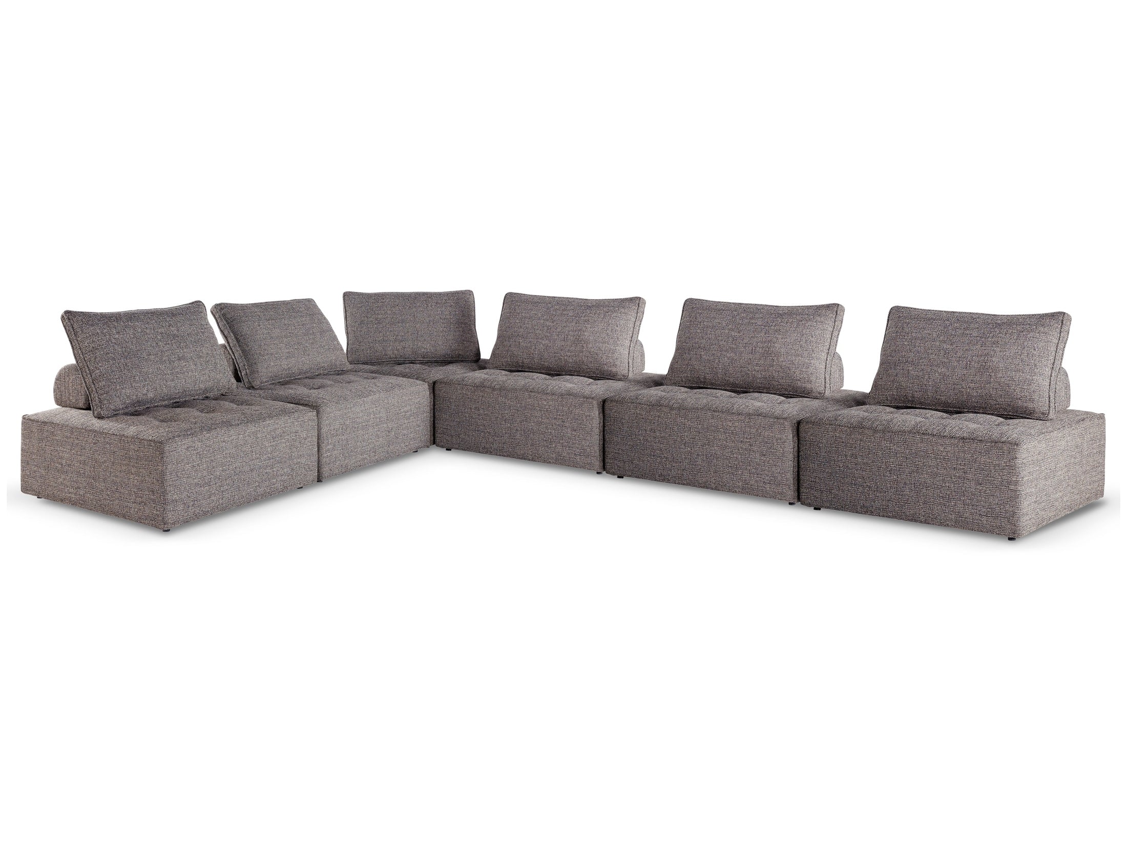 Bree Zee Brown 6-Piece Outdoor Modular Seating