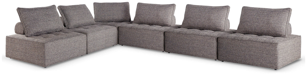 Bree Zee Brown 6-Piece Outdoor Modular Seating