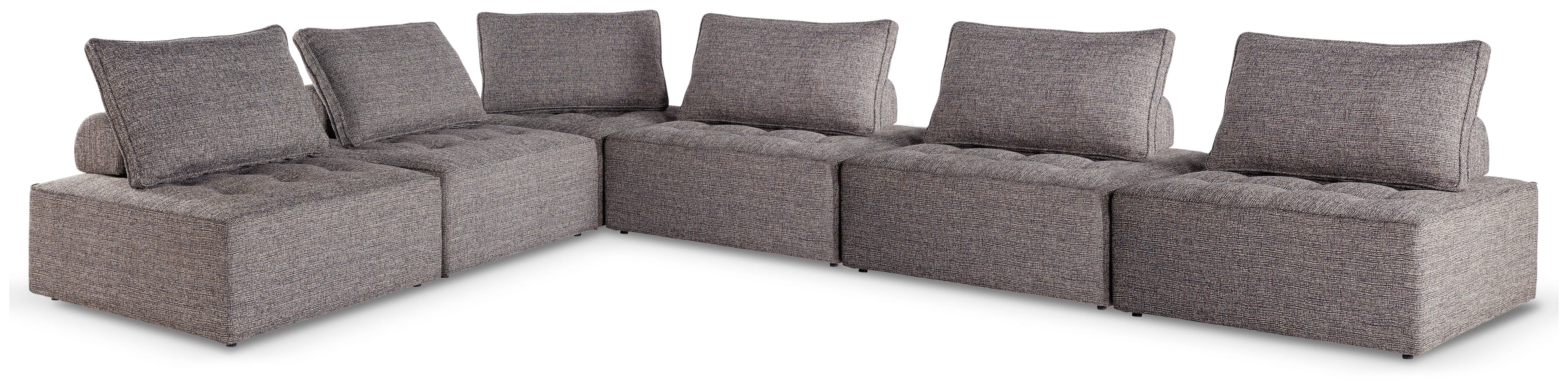 Bree Zee Brown 6-Piece Outdoor Modular Seating