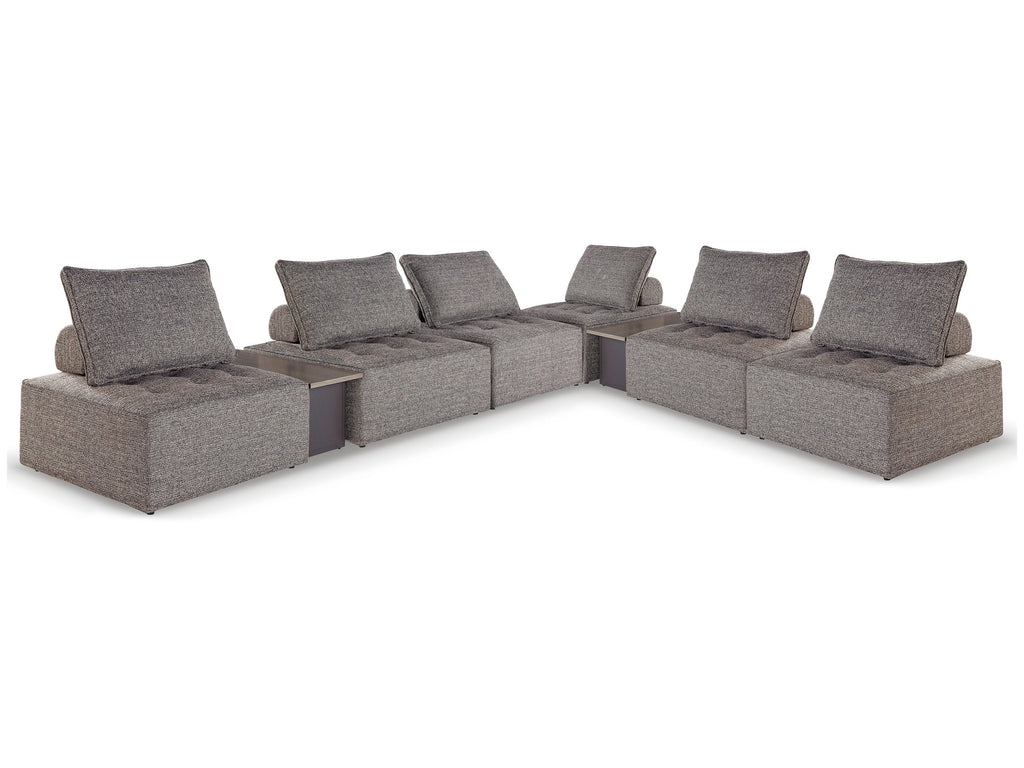 Bree Zee 8 Pc Outdoor Modular Seating, Brown